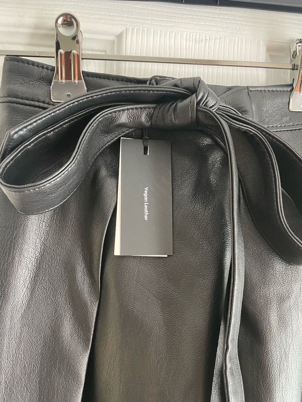 BNWT BABATON Vegan Leather Wrap Midi Skirt